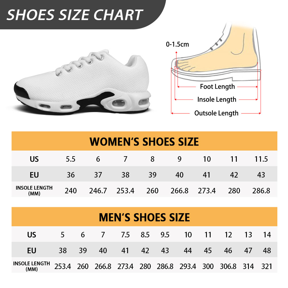 T N Shoes Size Chart